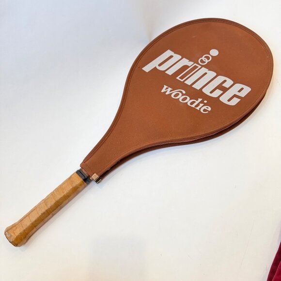 Vintage Prince Woodie Graphite Tennis Racket with Case – 4 3/8 - Picture 1 of 12